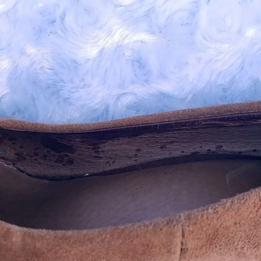 Aldo size 10 faux suede wedge heel